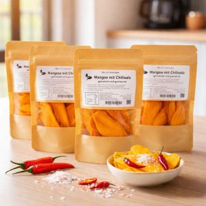 Mangos mit Chilisalz Vorteilspack (4 x 100 g) – Süß, fruchtig & aufregend pikant